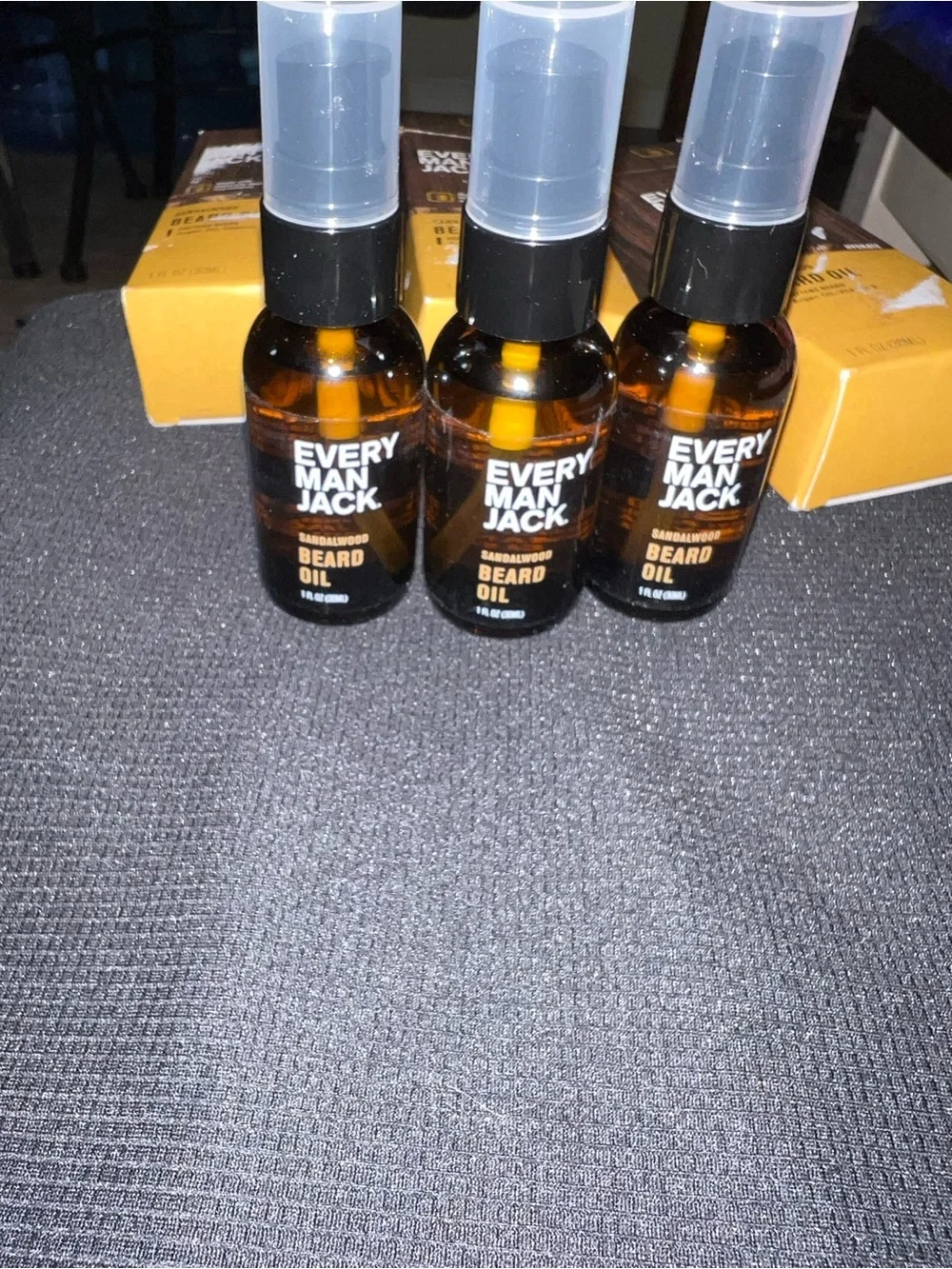 Every Man Jack |  Sandalwood Beard Oil - 3 Pack 1 Fl.Oz Each